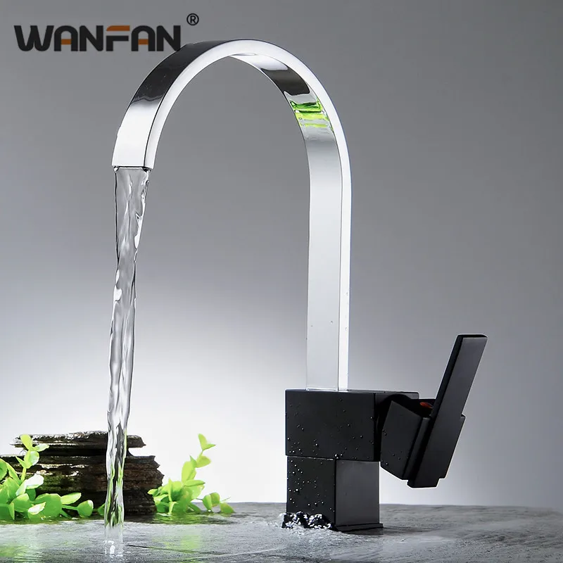 Кухонный Смеситель для умывальника хромированный смеситель черный умывальник