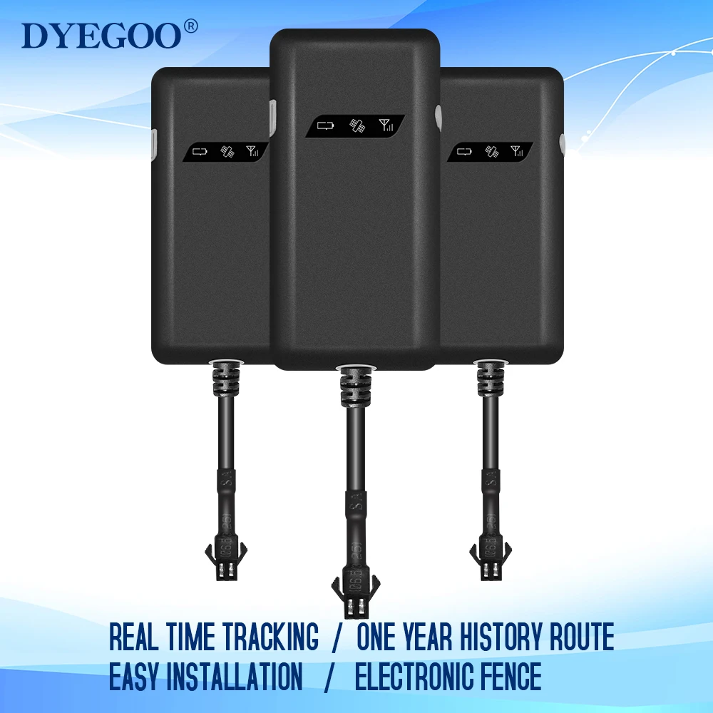 DYEGOO GPS трекер для автомобиля/транспортного средства 4 полосный GT02A Google с