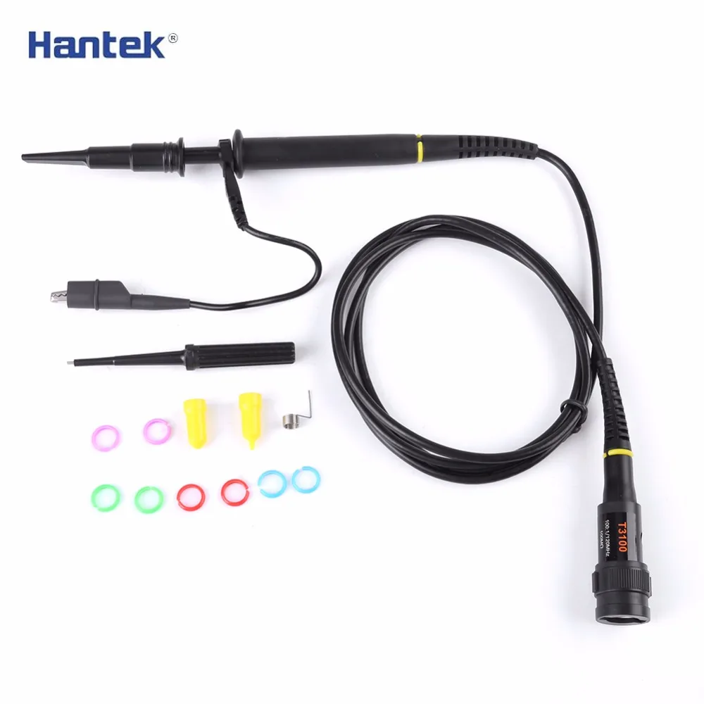 Цифровой осциллограф Hantek T3100 X1 X100 100 МГц щупы высокого напряжения для