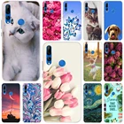 Модный силиконовый чехол для Y9 Prime 2019, чехол с цветами, мягкий чехол из ТПУ для телефона Huawei Y9 Prime 2019, Y9Prime, Женский чехол