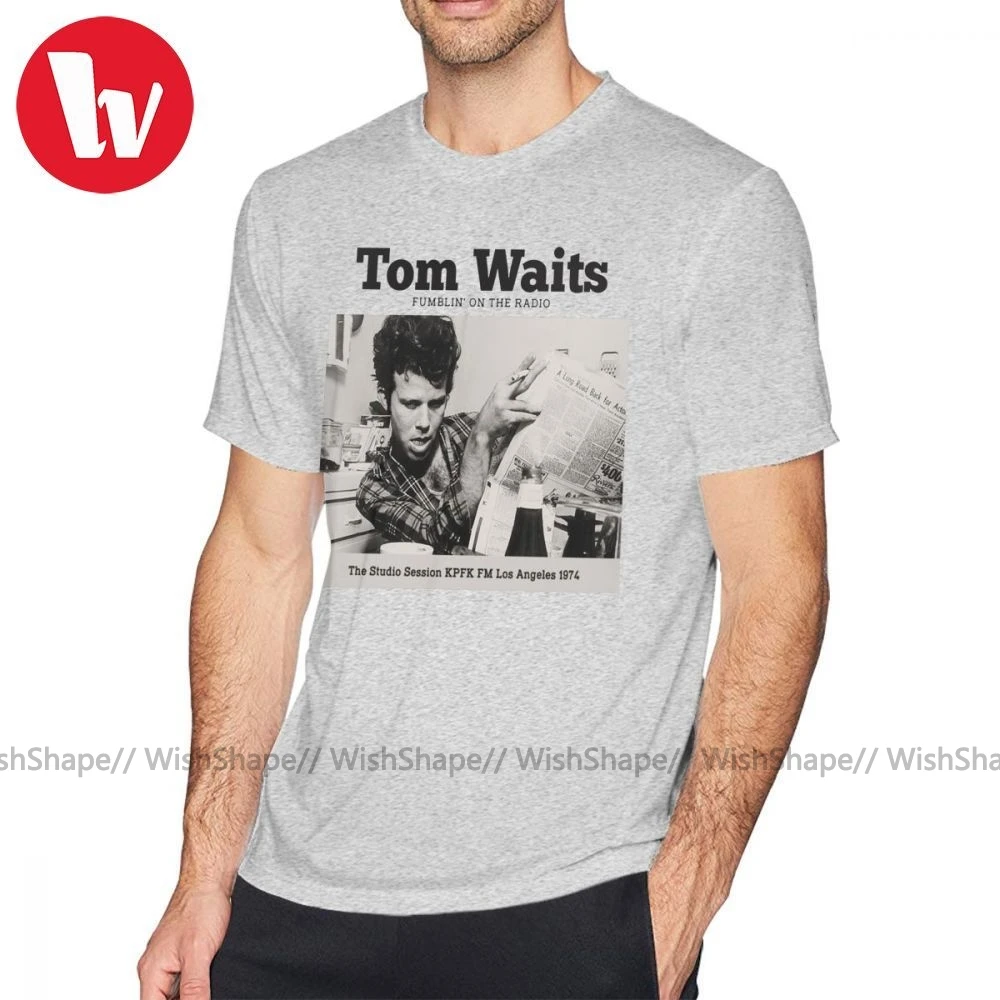 Футболка Tom Waits футболка 4 забавная из 100% хлопка с принтом 4xl Мужская модная