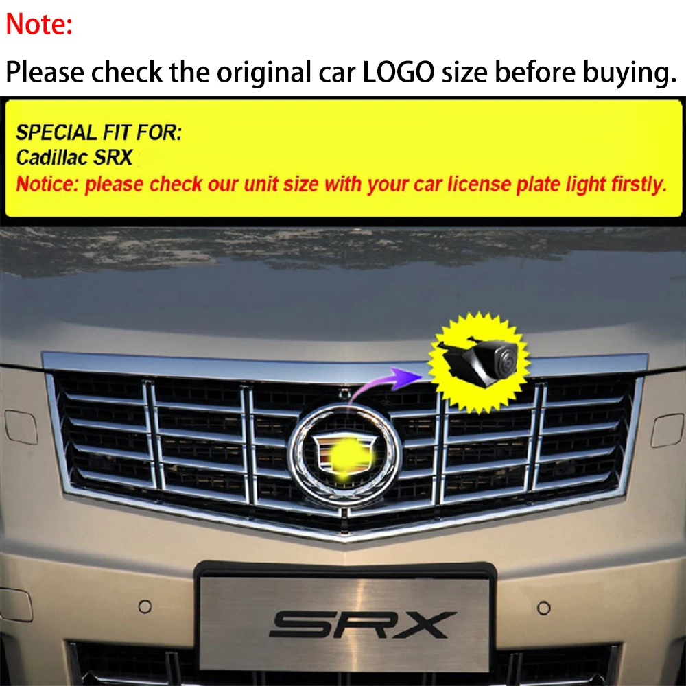 ZJCGO HD Автомобильный вид спереди парковочный логотип камера ночного видения