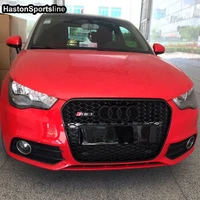 a1 modified rs1 style front hood center grille grill for audi a1 rs1 s1 2011 2012 2013 2014 with emblem logo