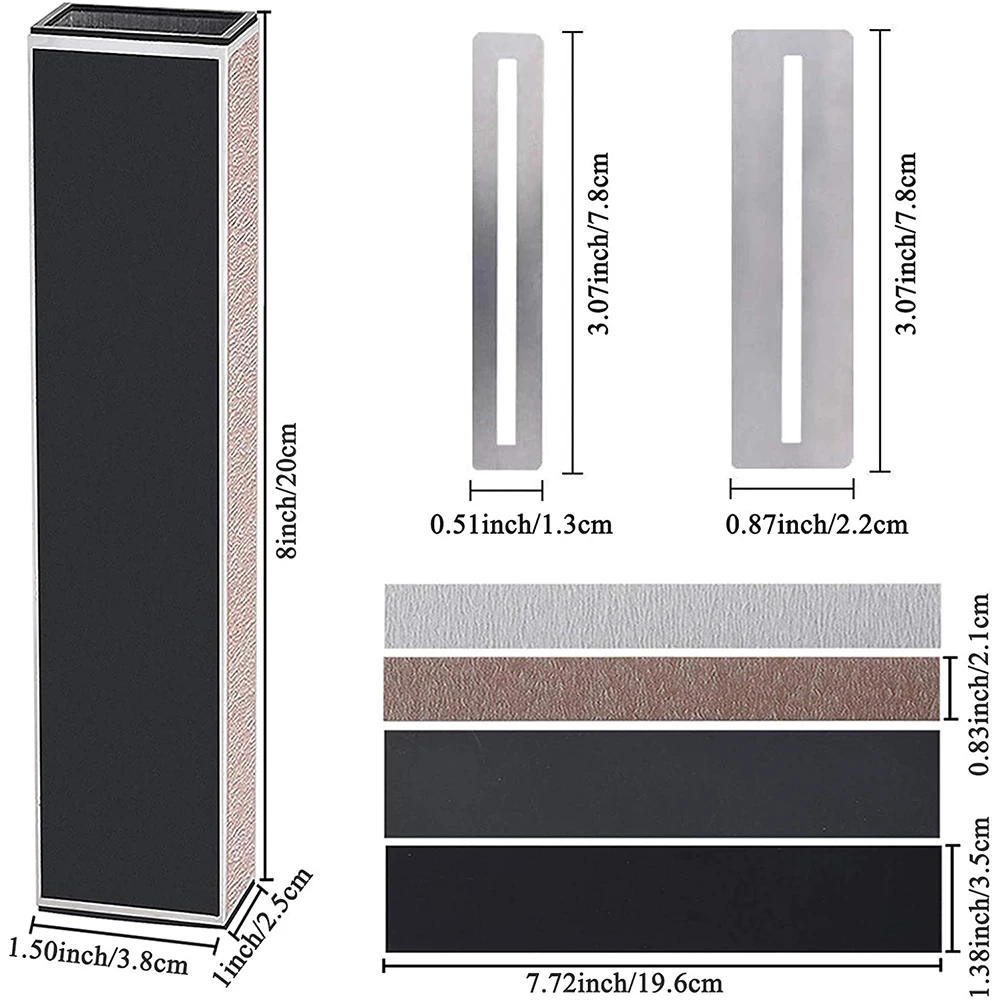 

8PCS Guitar Luthier Tools Fingerboard Tool Set Guard Protectors Replacement Sanding Paper for Guitar Bass with Portable Storage