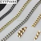 Цепочка для сумок женская, съемный металлический ремешок с крючком, ширина 5 мм, ширина 5 м, 10 м