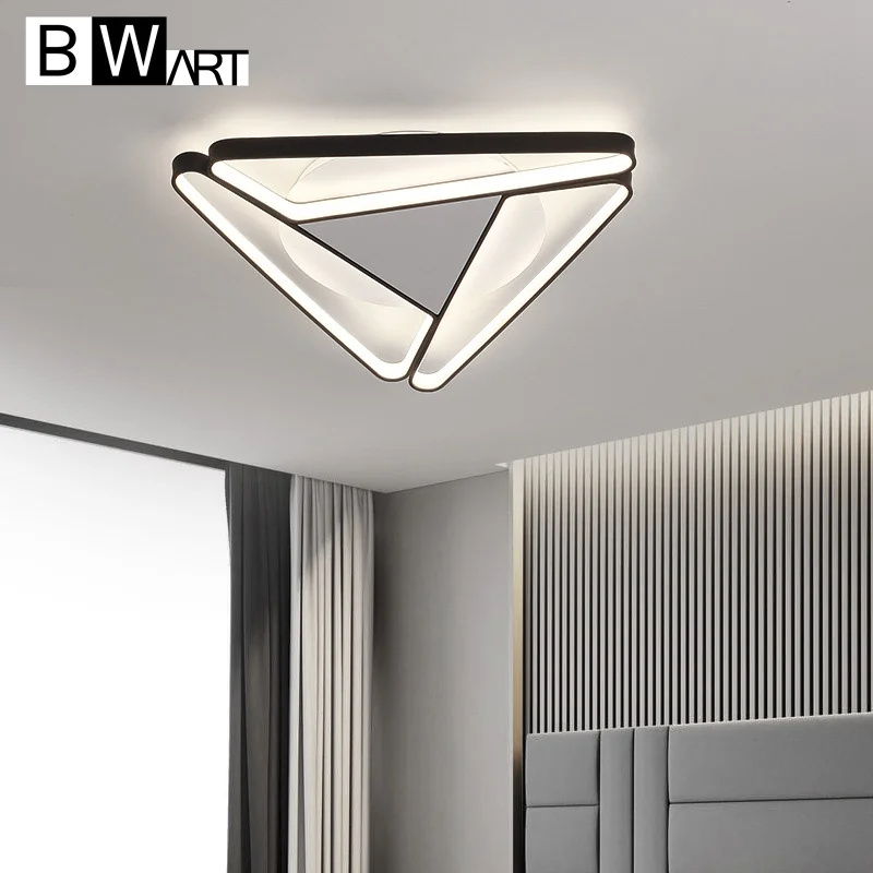 Современная потолочная светодиодная люстра декоративный светильник черного и