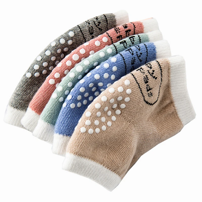 Детские наколенники в горошек Нескользящие хлопковые дышащие для ползания