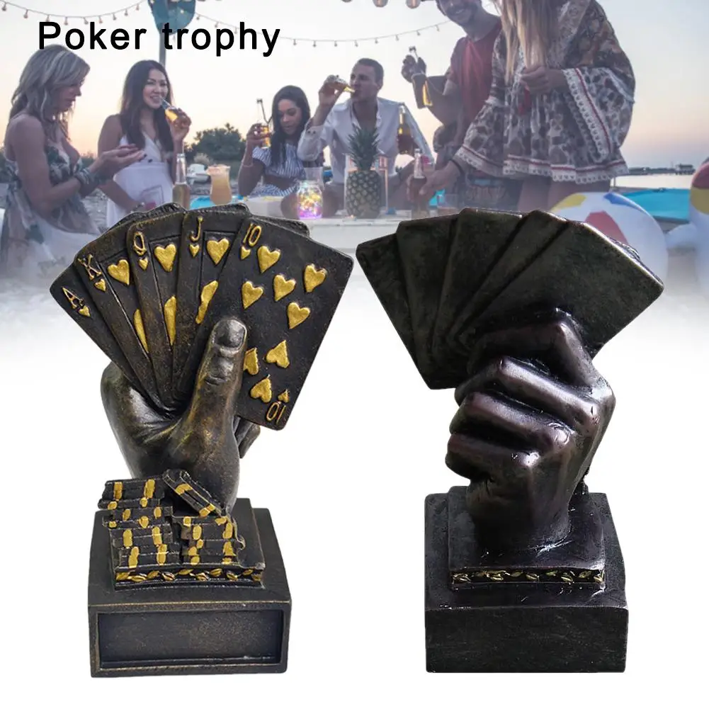 Новый высококачественный металлический покер карточка Кубок трофей победителя