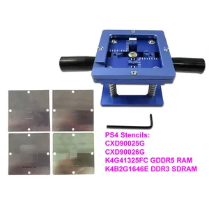 Трафареты для PS4 6 шт.компл. 90 мм * 90 мм CXD90025G CXD90026G K4G41325FC GDDR5 RAM K4B2G1646E DDR3 SD RAM 90 мм BGA Reballing Station