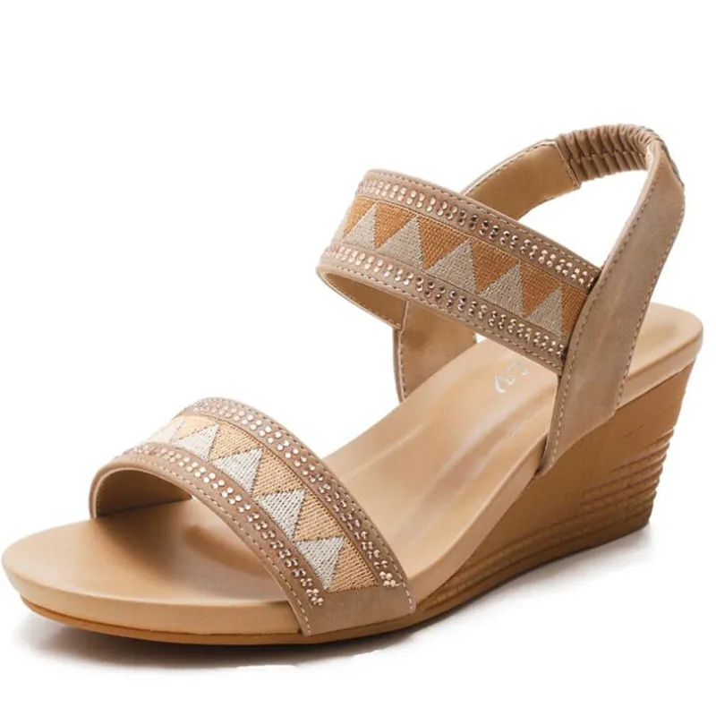 

Slope heel plus size sandals women's new casual fashion all-match all-match women shoes bottom platform womens sandals slippers