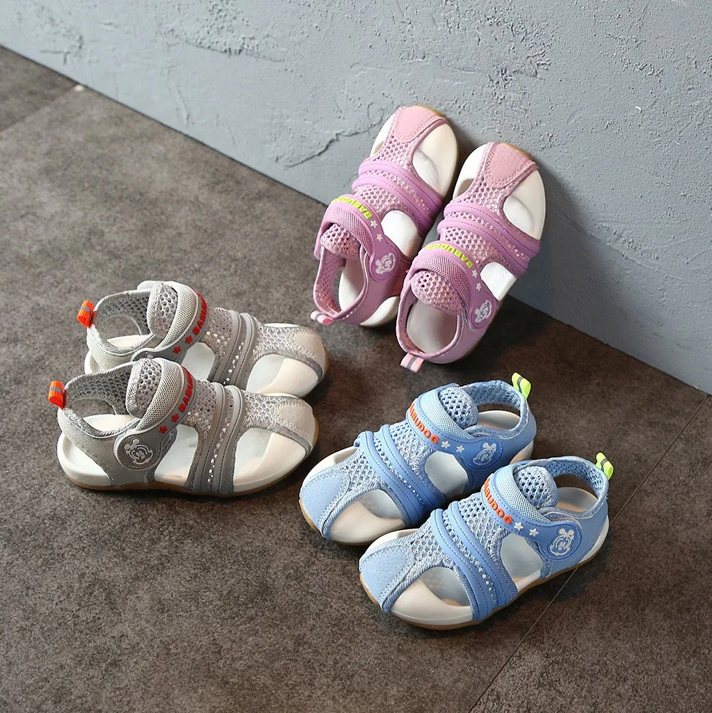 Новинка детская светящаяся обувь детские дышащие сетчатые кроссовки для