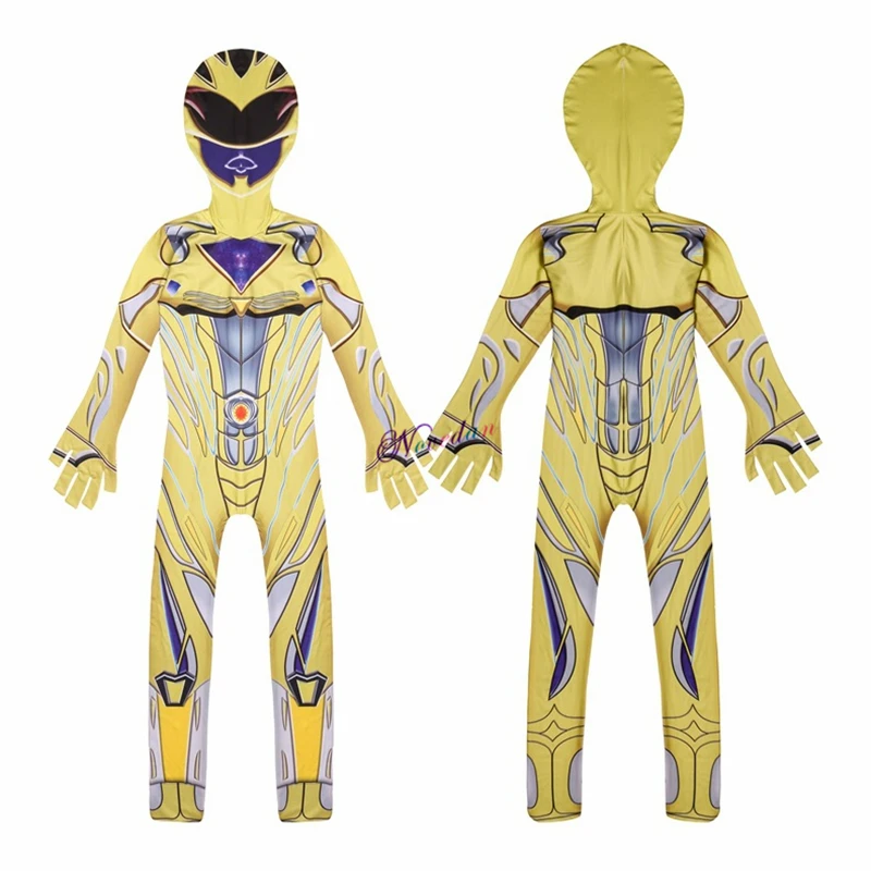 power mecha five beast super action figures rangers battle neuro mystic force cosplay jumpsuits suit halloween costumes for kids free global shipping