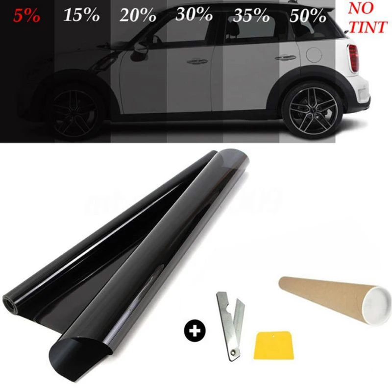 Черная Тонировочная пленка VLT для окон автомобиля автомобильного стекла