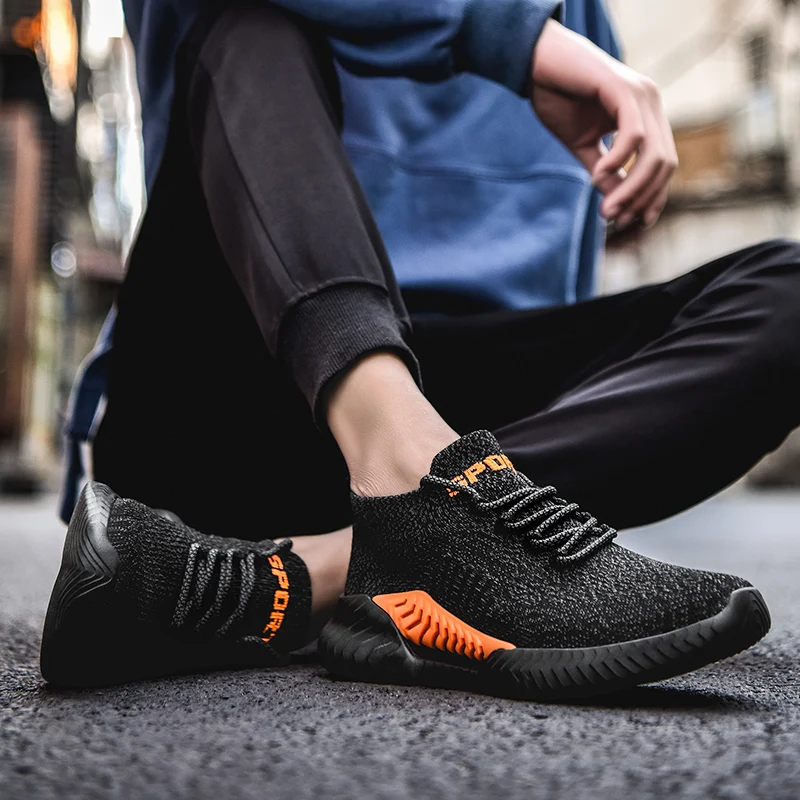 

Hot Sale Men's Sneakers Breathable Mesh Casual Shoes Outdoor Lightweight Wear-resistant Walking Cushioning Shoes Scarpe Uomo