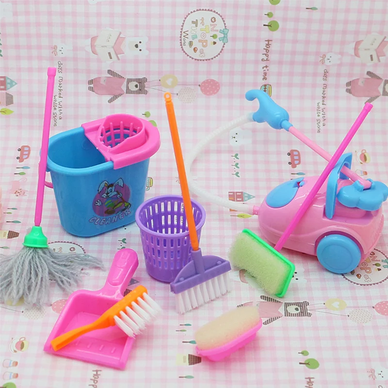 9 шт./компл. миниатюры для малышей игрушки кукольного домика аксессуары детей