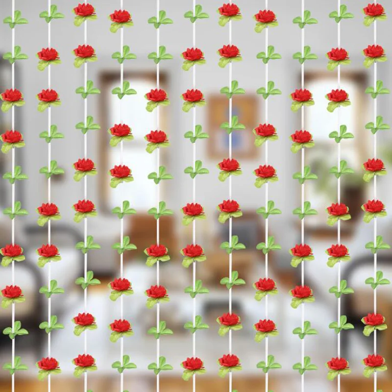 

Fruit Flowers plastic curtains ornaments children's bedroom living room partition wedding decoration supplies