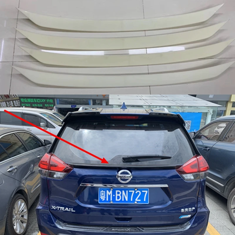 For Nissan Rogue X-trail 2014-2019 ABS Plastic Rear Roof Spoiler Trunk Boot Lip Wing | Spoilers &amp Wings