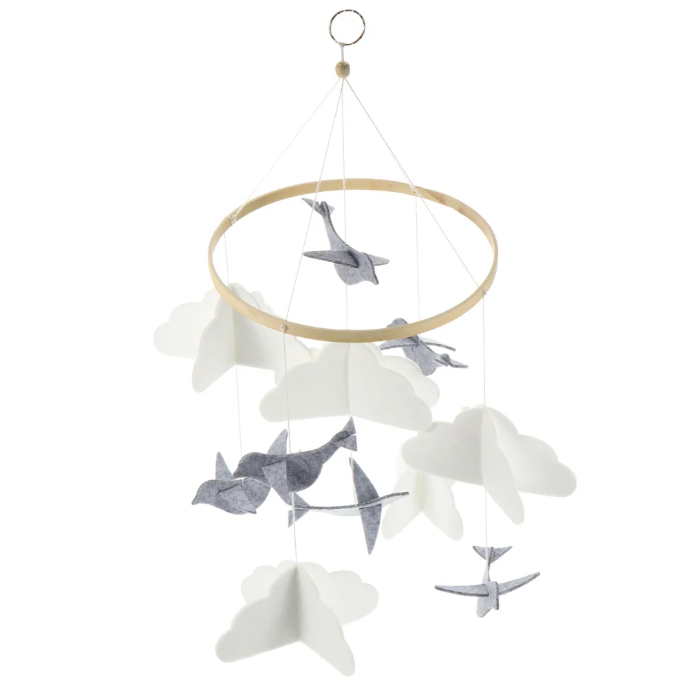 

Baby Bed Ornament Felt Bird Crib Stroller Hanging Pendant Kid Room Decor