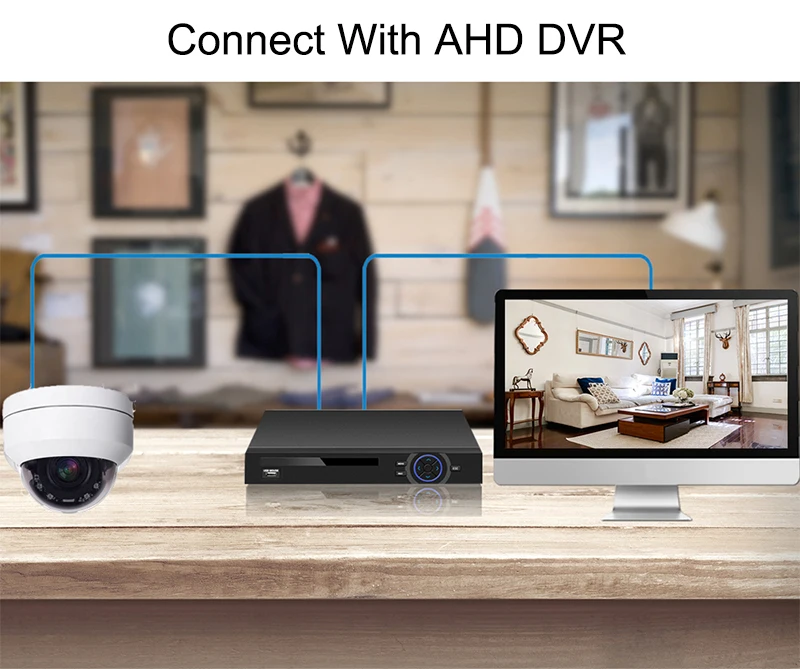 2MP AHD камера 1080P PTZ аналоговая камера видеонаблюдения высокой четкости 1080P AHD CVI камера TVI CCTV 5MP наружная купольная камера безопасности