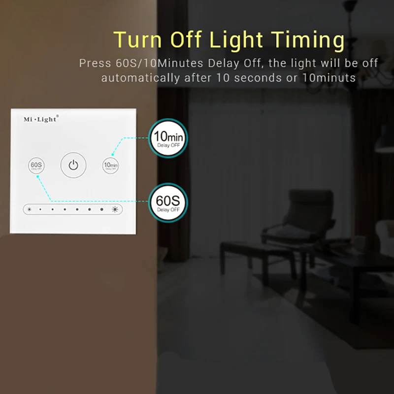 

Milight L1 Panel Dimmer Use Wth Wifi Remote Controller Brightness Adjust for Single Color Led Lights