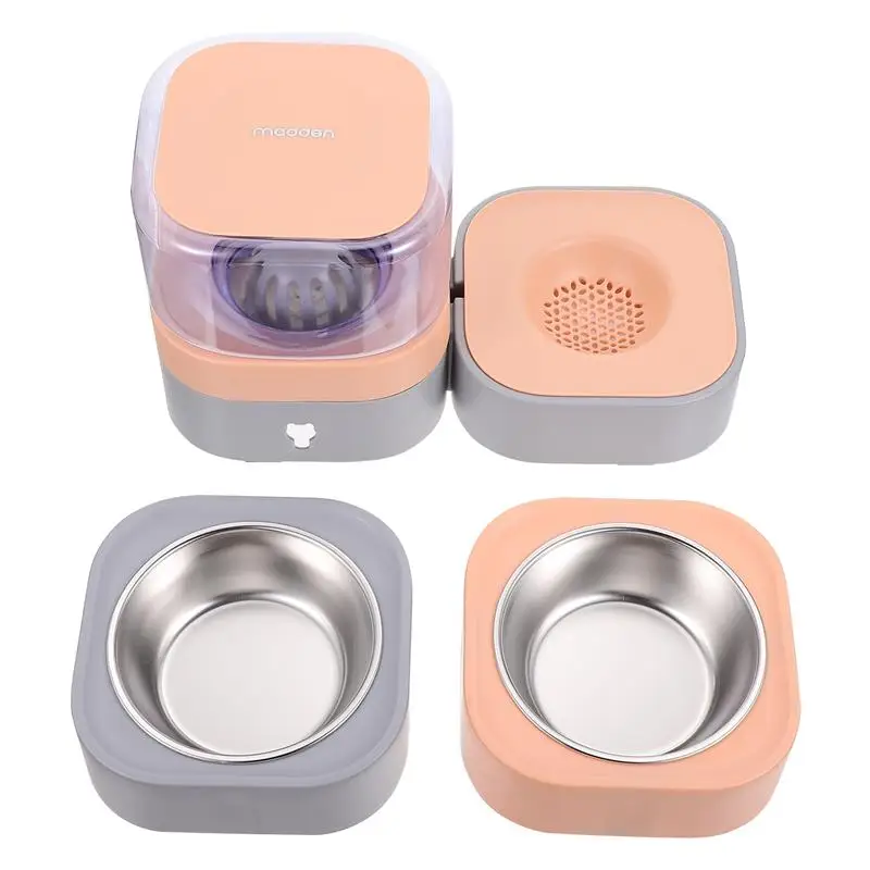 

Pet Feeder Drinking Fountain Pet Food Bowl Activated Carbon Water Dispenser
