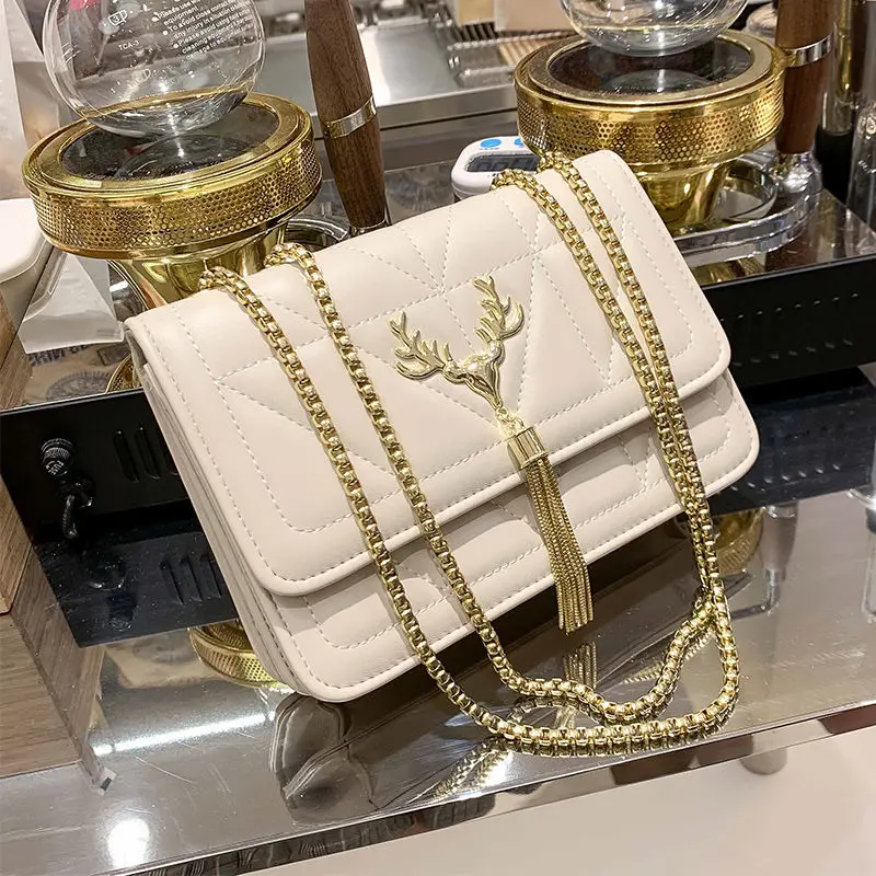 

Chain small bag female bag 2021 popular new trendy fashion small square bag wild ins single shoulder messenger bag