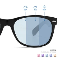 2020 new photochromic sunglasses retro chameleon driving sunglasses photochromic sun glasses blue brown gray pink purple