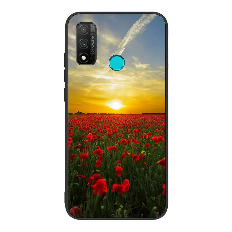 

Red Poppies Silicone Phone Case for Galaxy J2prime J4 plus J5prime J6 J7 2016 note 5 7 8 9Fundas