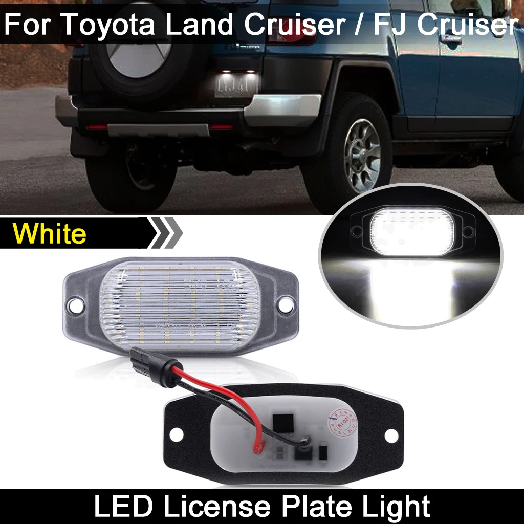 2 шт. светодиодный светильник номерного знака для Toyota Land Cruiser FJ80 FJ XJ10 GSJ15 Celica Lexus LX450