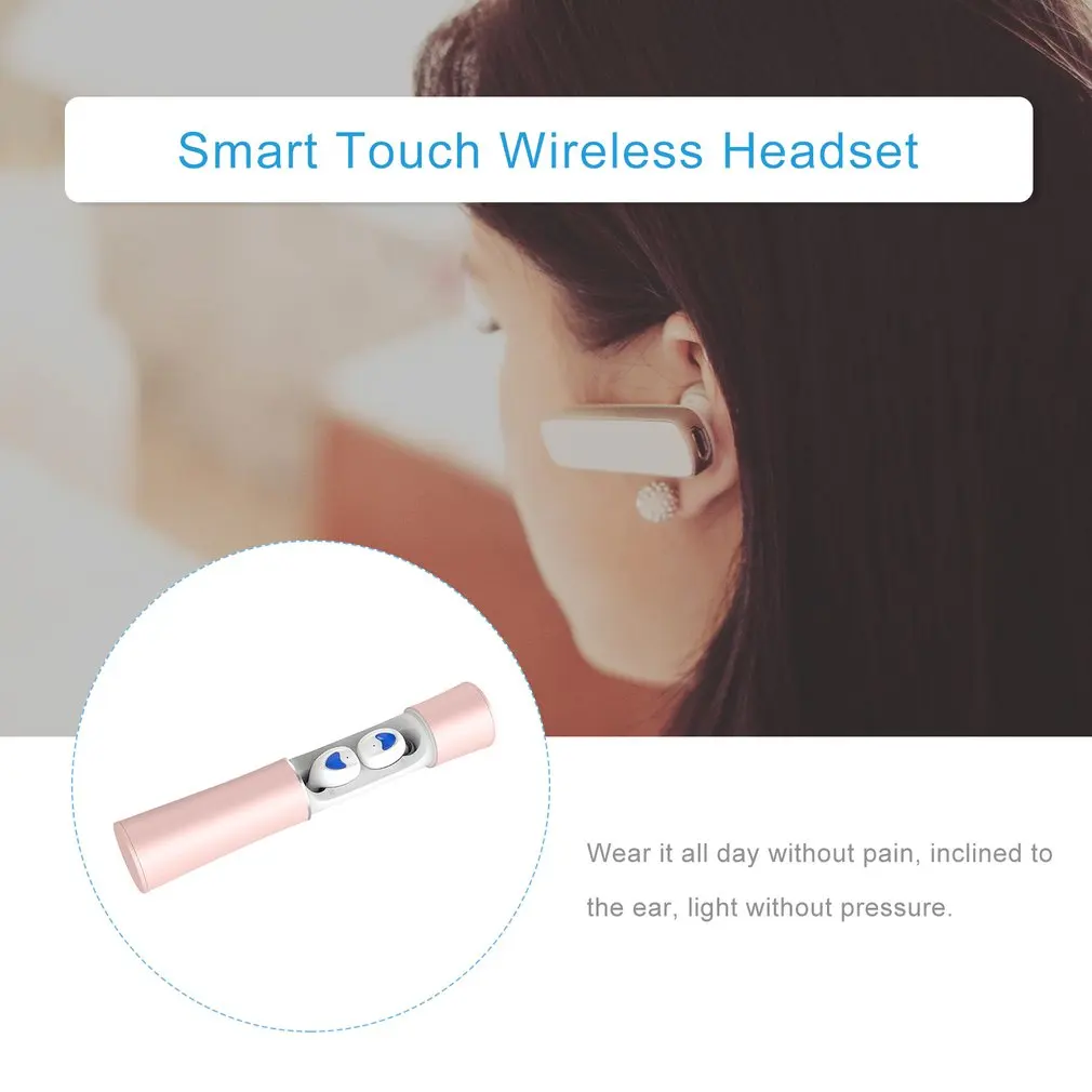TW20 Wireless Earphone With Charging Station Bluetooth 5.0 Stereo Bass In-Ear Headset Sports Earphones | Электроника