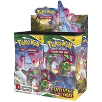 pokemon sword and shield evolving skies booster display box 36 packs of 10 cards collection card toys for children