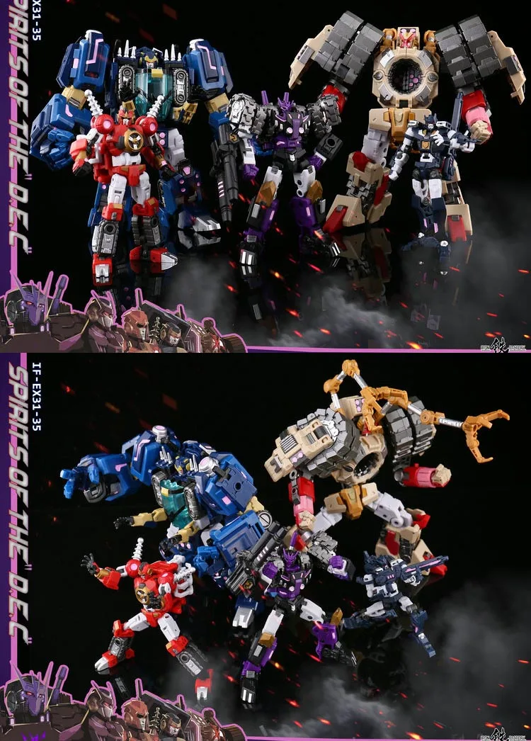 Железный завод IF tranforamtion EX32 EX33 EX31 VOS Kaon Tarn Helex DJD Team Justice Division Figure Robot Toys|Игровые
