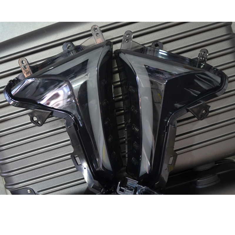 FRONT PAIR TMAX 530 светодиодный светильник указателя поворота со стандартом E-MARK для YAMAHA передний и задний светодиодный светильник - Цвет: FRONT PAIR