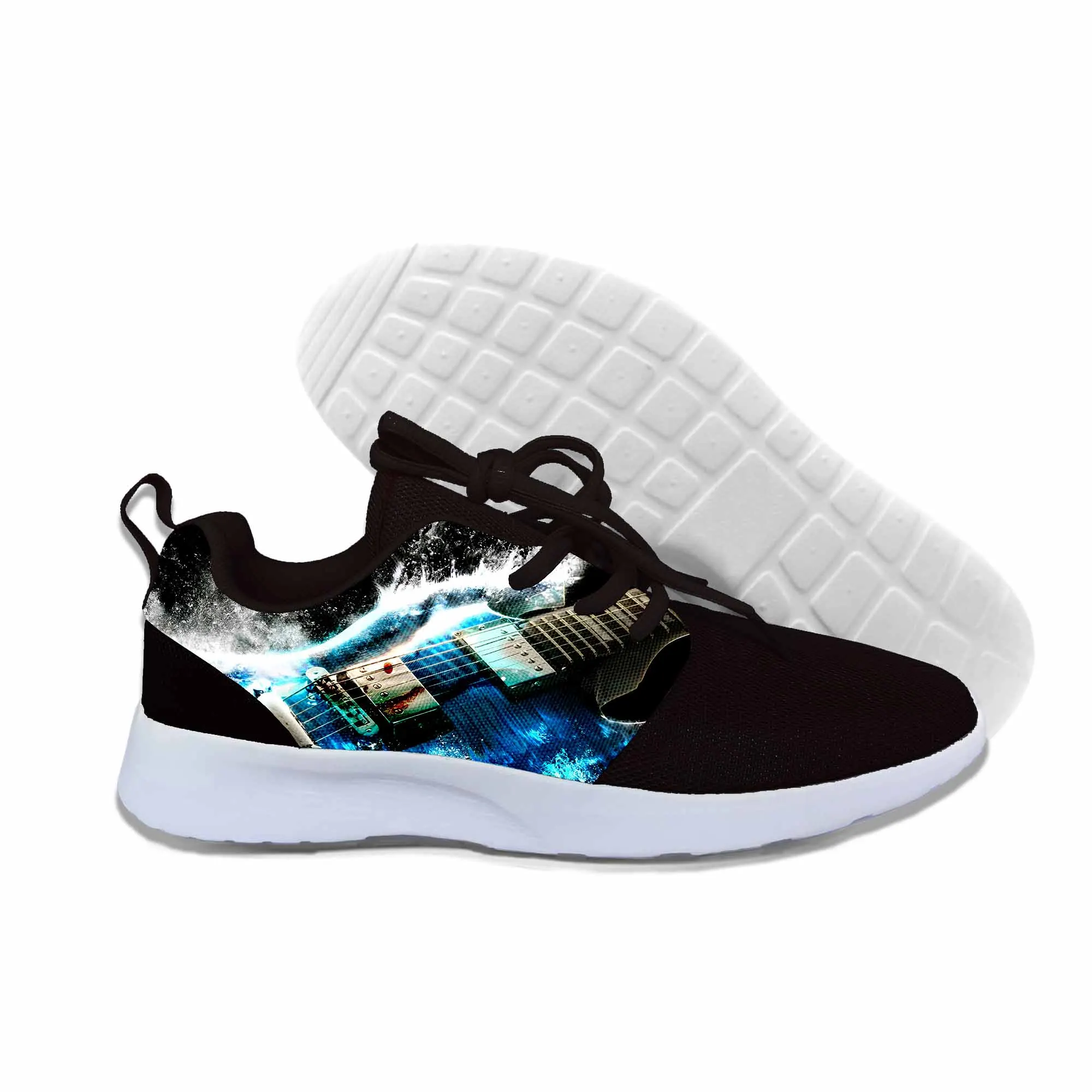 2019 Горячая Мода Музыка и гитара 3D повседневная обувь для мужчин/женщин высокого