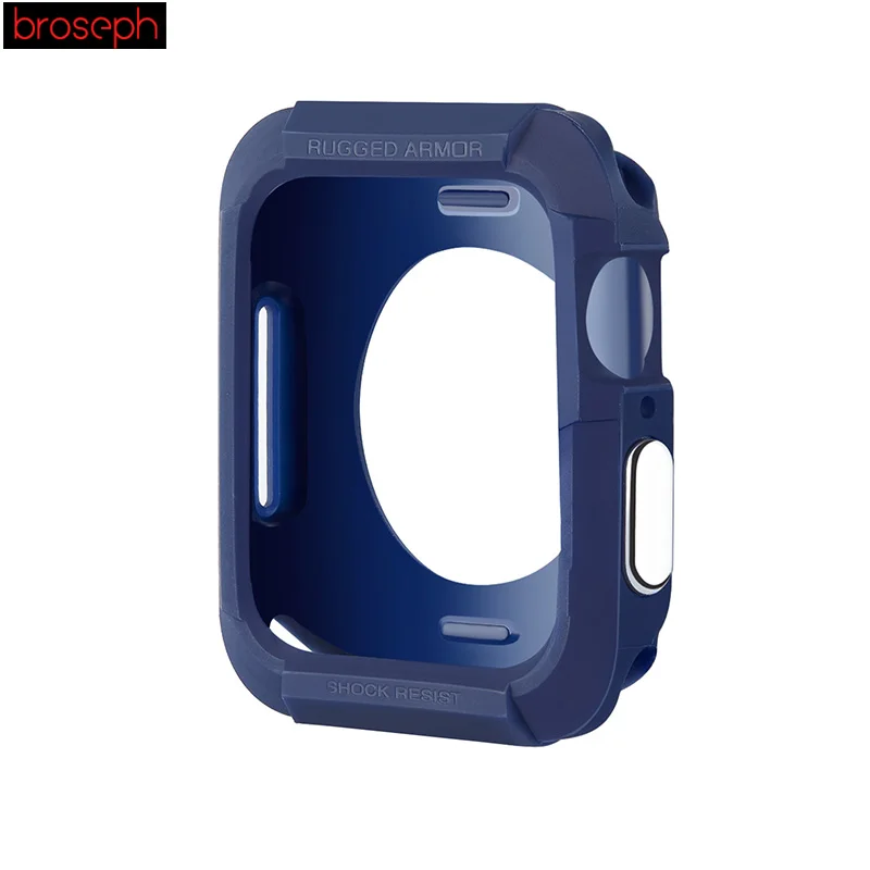Blue SGP ТПУ защитный чехол для Apple Watch 4 band 40 мм 44 мм ударопрочный корпус корпуса КОРПУСА ДЛЯ iwatch 4 band - Цвет: Blue