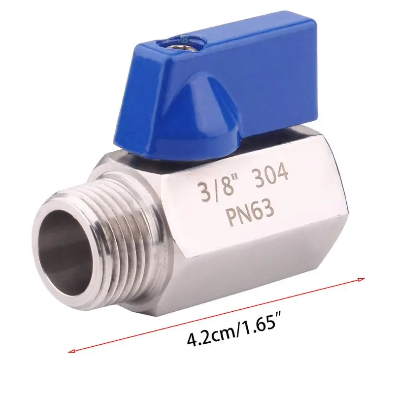 

PN63 Stainless Steel 2 Way Mini Ball Valve Female to Male 1in/1"/2"/3"/4"/6" SS304 Brewer High Quality Hardware Home