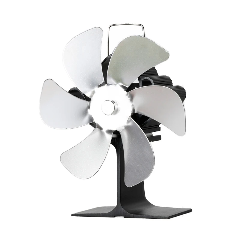 

6 Blades Heat Powered Stove Fan for Log Wood Burner Quiet Fireplace Ecofan Heat