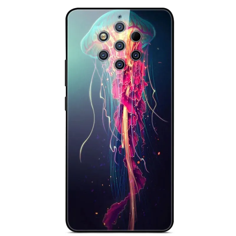 

For Nokia 9 PureView Phone Case Tempered Glass Case Phone Cover Fitness Back Bumper Series 1