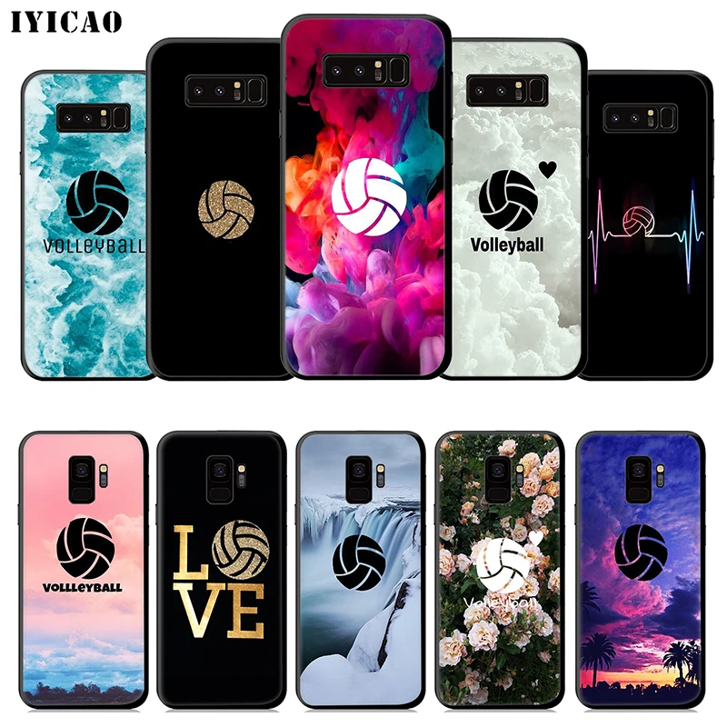 IYICAO мягкий чехол с изображением Волейбольного мяча для samsung Galaxy S10e S10 S9 S8 Plus S6 S7 Edge