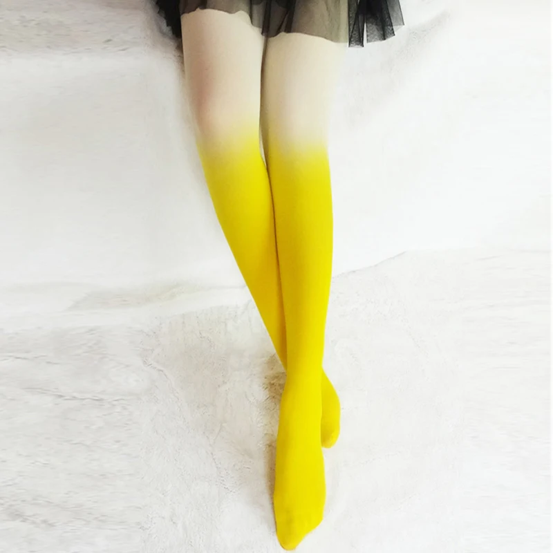 

Women Sexy Tights Fashion 20D Elastic Hosiery Slim Tights Gradient Colors Tights Ladies Hosiery Tights