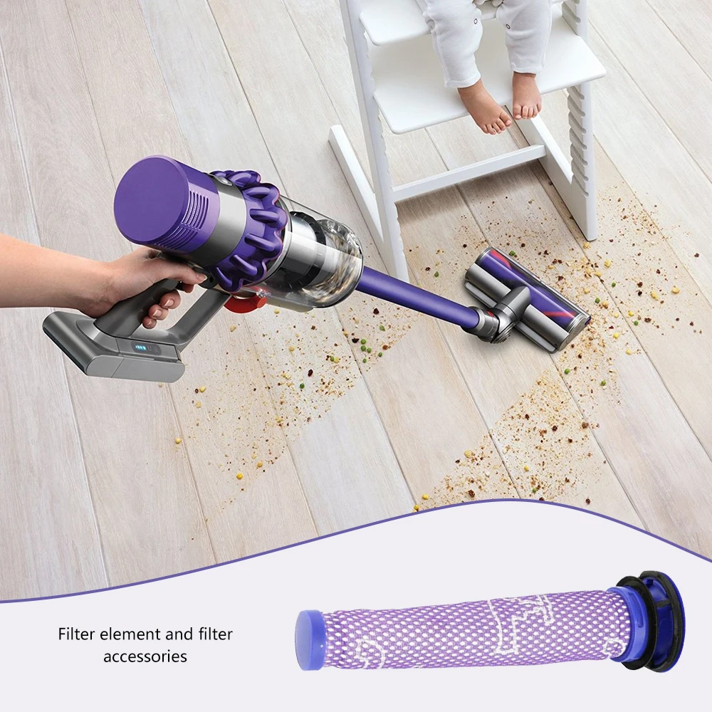

Pre And Post Motor Filters Replacement For Dyson V8 And V7 Cordless Vacuum Filter Bundle Replace Blue
