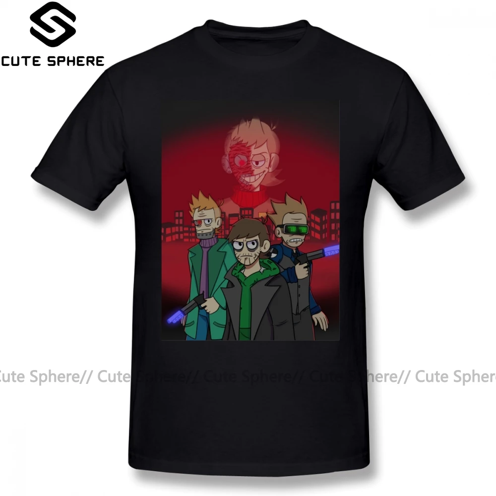 Eddsworld футболка WTFuture постер 100 хлопок оверсайз Базовая графическая забавная