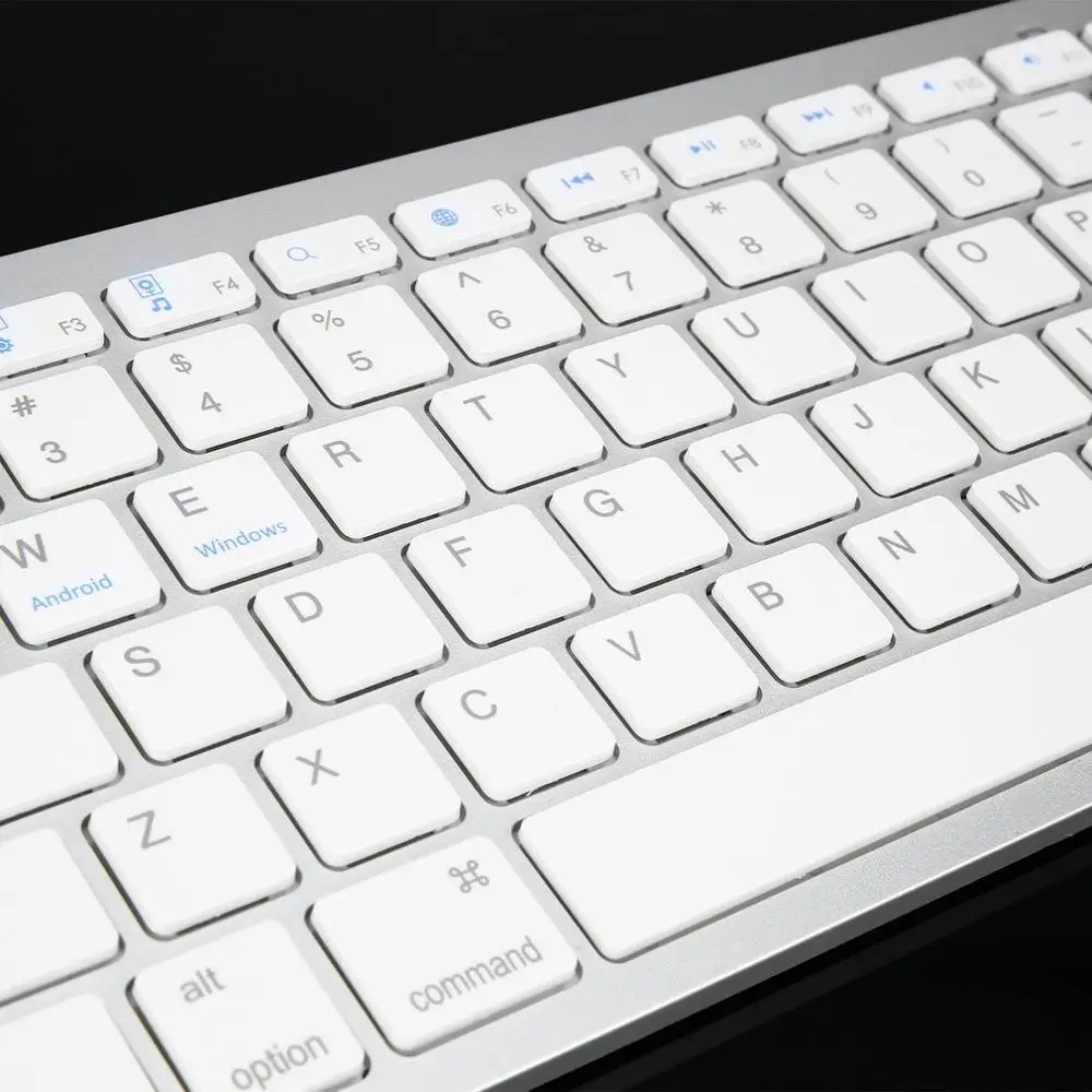 Серебристая ультратонкая беспроводная клавиатура с 78 клавишами для Air ipad Mini Mac ПК