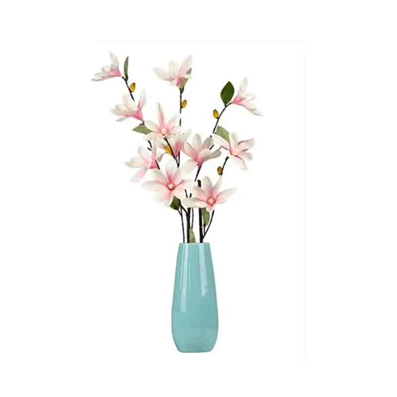 Искусственный цветок с одним стебелем шелковая ткань маленькая Магнолия