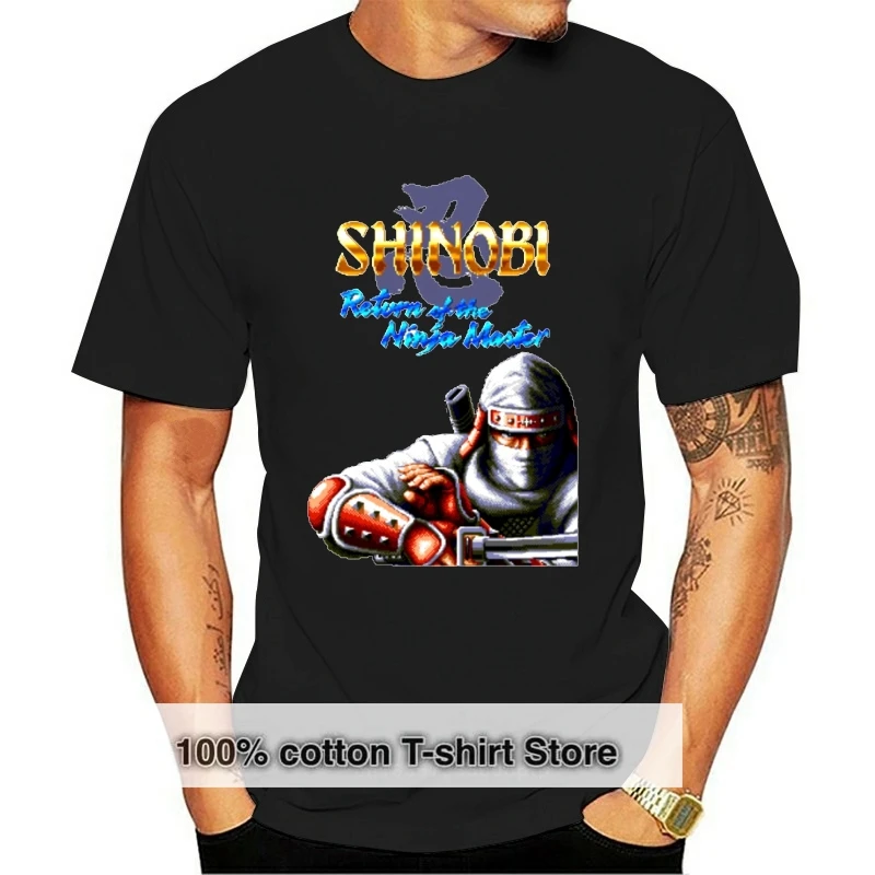 

Мужская качественная футболка Shinobi 3 Return Of The Gaiden Anime Camiseta, футболка с круглым воротником