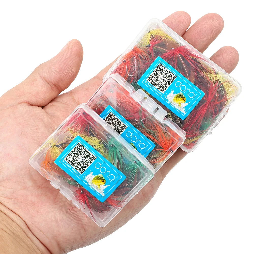 DONQL 10 50 шт/коробка насекомое муха рыболовные приманки от мотыльков мух с