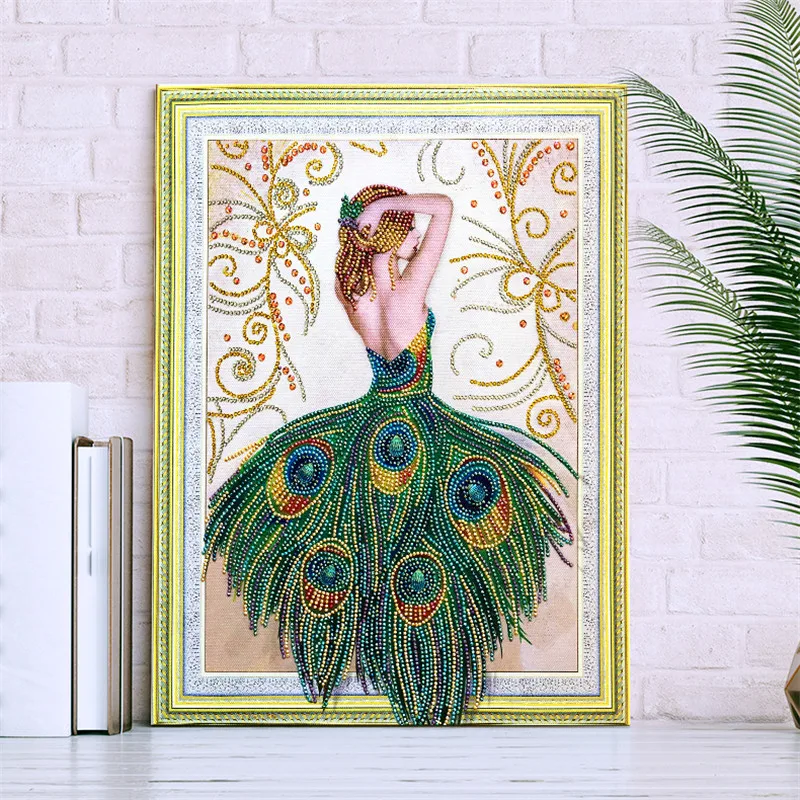 5D DIY Diamond Painting Character Animal Pattern Special Shape Cross Stitch Crystal Round Mosaic | Дом и сад
