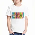 Футболка в стиле Харадзюку для девочек 12 лет, Милая футболка с героями мультфильма История игрушек, белый Повседневный Топ с круглым вырезом для мальчиков, детская одежда