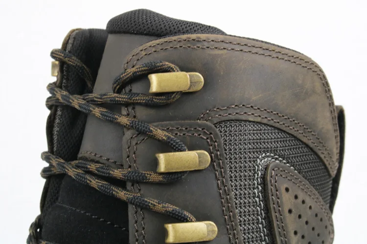 Men's philadalphia work Boot Waterproof 6 inch 8 inch real leather cowhide Boots carbon fiber toe brand logo shoes