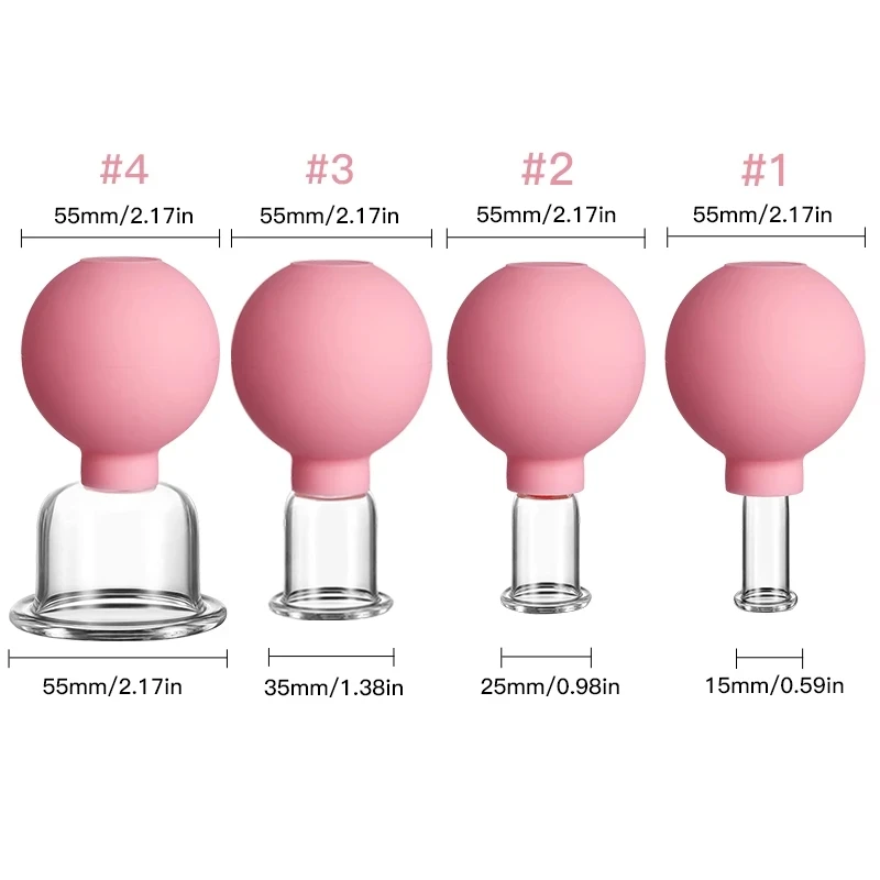 

Rubber Massage Body Cups Vacuum Cupping Glasses Face Skin Lifting Body Facial Cups Anti Cellulite Chineses Cupping Therapy Tool
